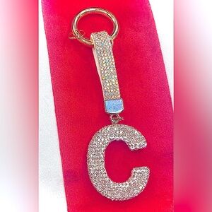 Super sparkly, large initial, “C” charm. Treat yourself to daily opulence!